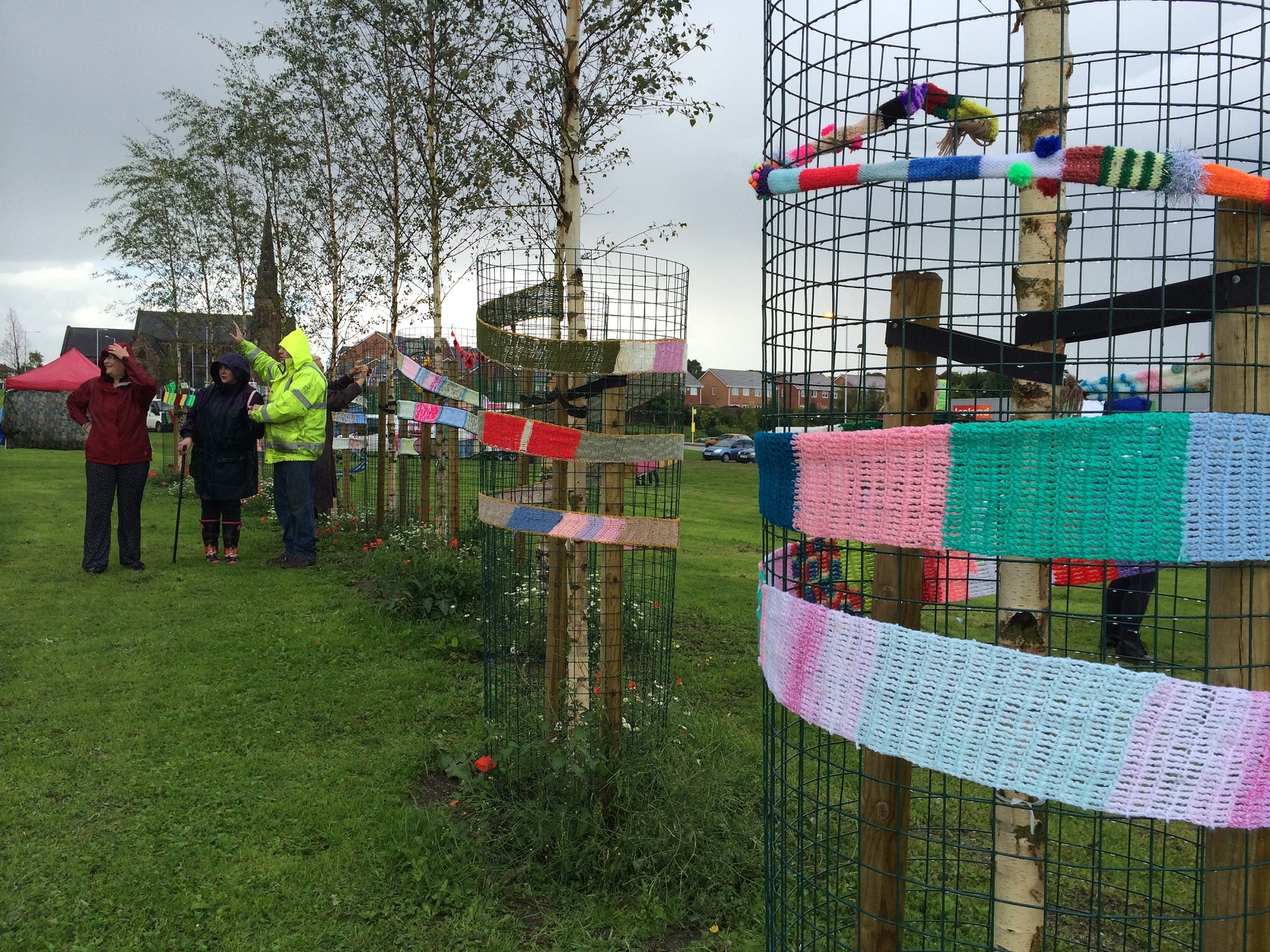julian dobson yarnbombing trees