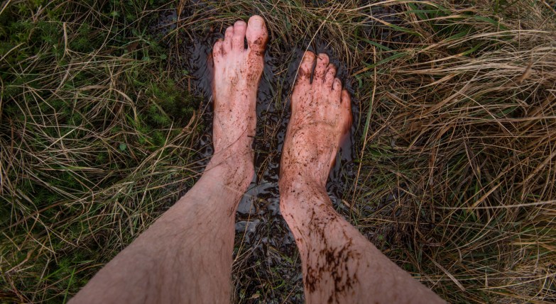 Rob Fraser - wet feet at the Langstrath Birch