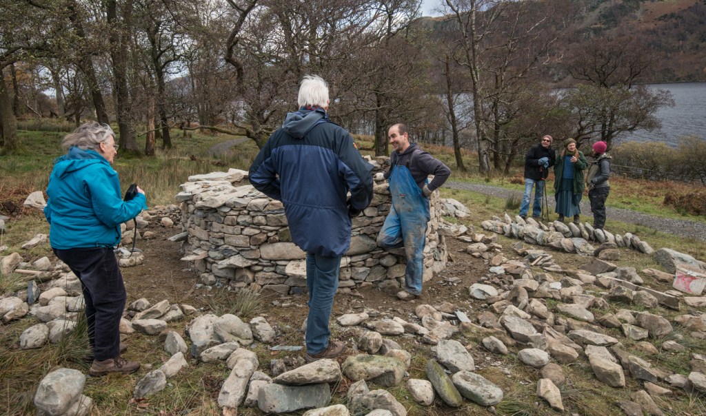 Talking to some people who popped along on the open session on Day 4.