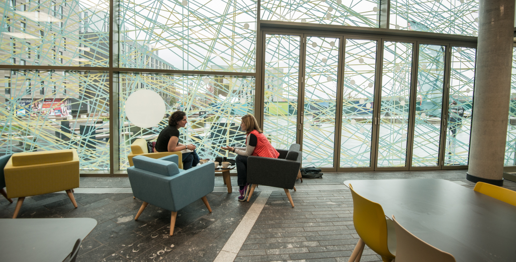 Harriet talking to Dr Jennine Jonczyk