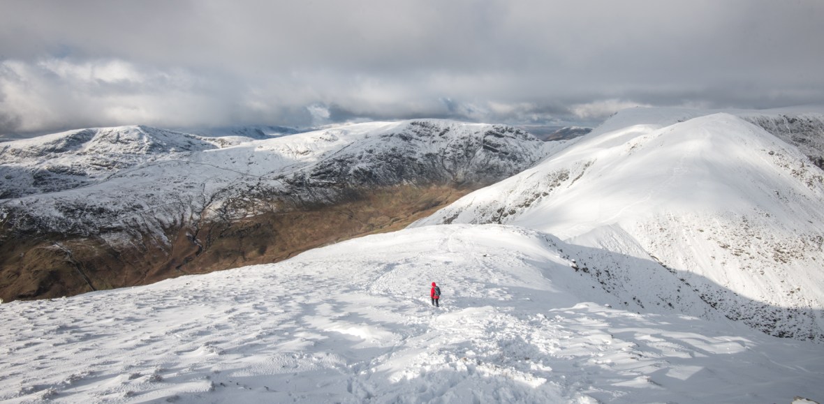 Walking down from Froswick to join the path that leads off the ridgeline.